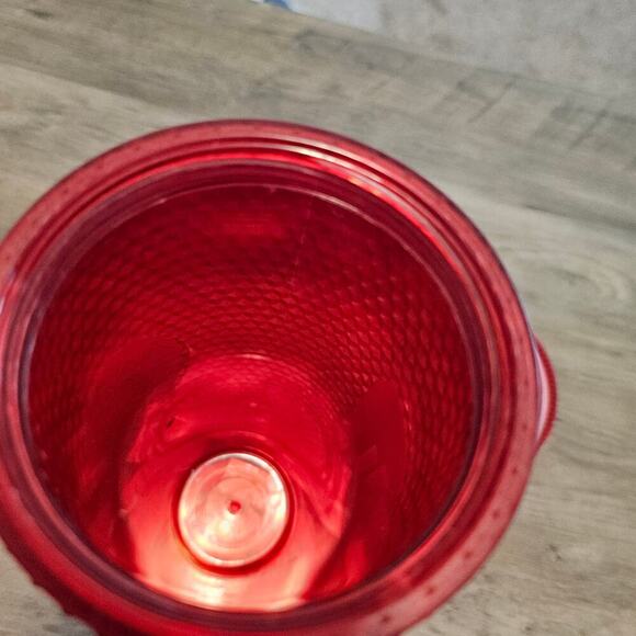 Oklahoma University Sooners Studded Tumbler Starbucks Plastic No Straw Red OU - Picture 8 of 12